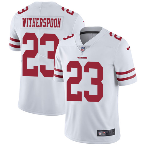San Francisco 49ers Limited White Men Ahkello Witherspoon Road NFL Jersey #23 Vapor Untouchable